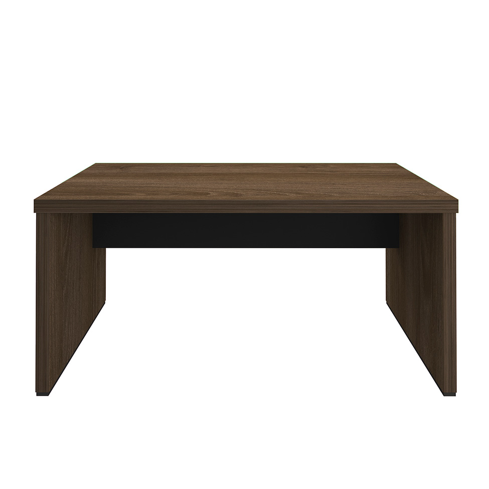 Mesa de Escritório Executiva Marrom e Preta 159 cm