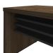 Mesa de Escritório Executiva Marrom e Preta 159 cm