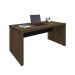 Mesa de Escritório Executiva Marrom e Preta 159 cm