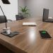Mesa de Escritório Executivo 1 PT Marrom e Preta