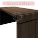 Mesa de Escritório Executivo 1 PT Marrom e Preta