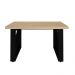 Mesa de Escritório Moderna Michigan Carvalho Preto