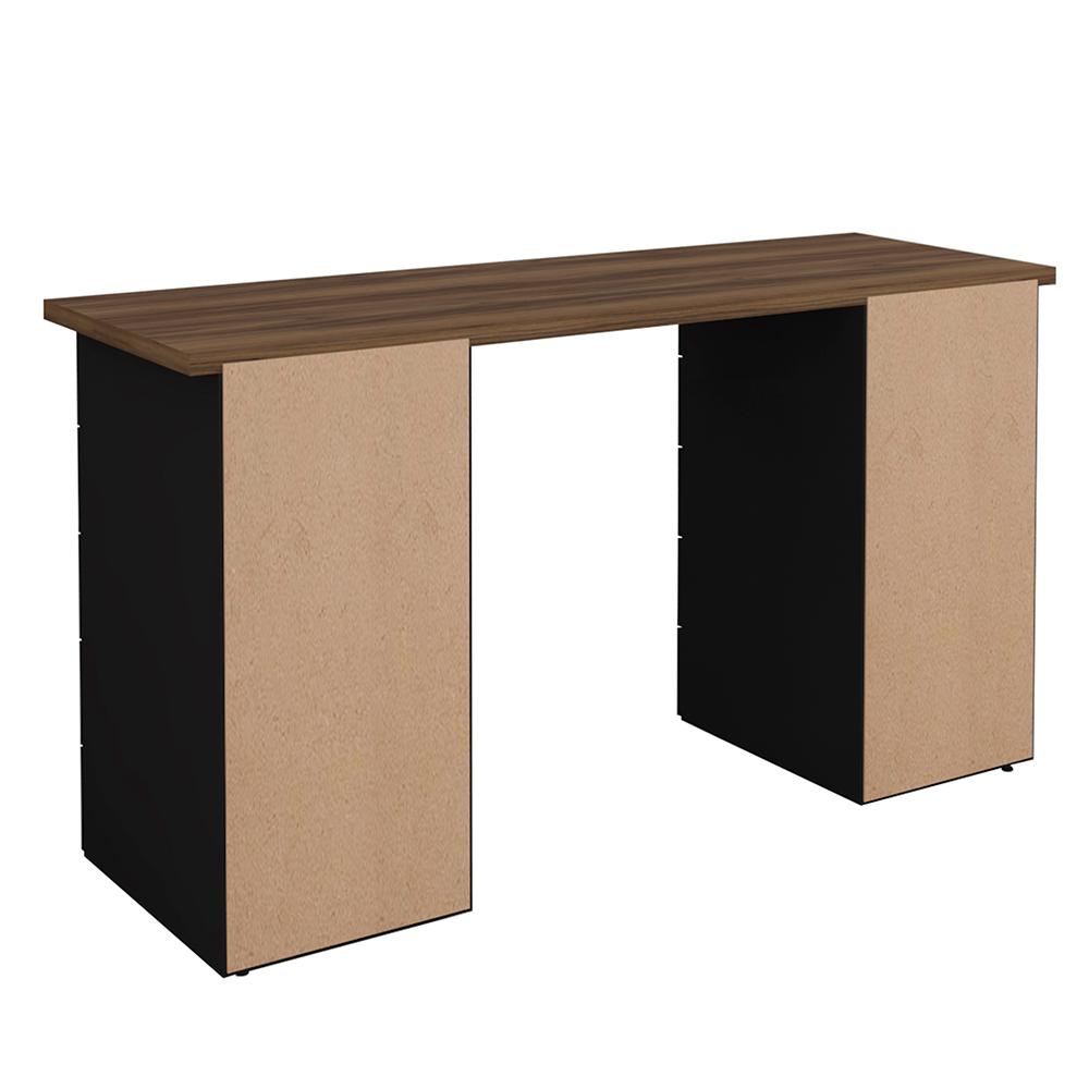 Mesa de Escritório com 10 Gavetas Maryland Nogal Preto