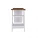 Mesa de Escritório com 5 Gavetas MIssissipi Nogal Branco