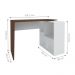 Mesa de Escritório em L 4 Nichos Indiana Ipê Branco