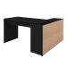 Mesa de Escritório em L Nero Preta