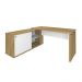 Mesa de Escritório em L Noruega Olmo Branco