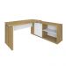 Mesa de Escritório em L Noruega Olmo Branco