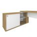Mesa de Escritório em L Noruega Olmo Branco