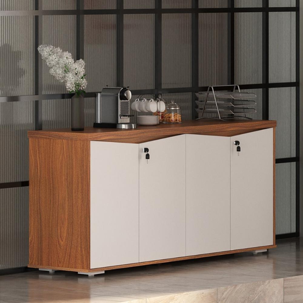 Mesa e Balcão 4 Portas Cuiabá Freijó Branco  