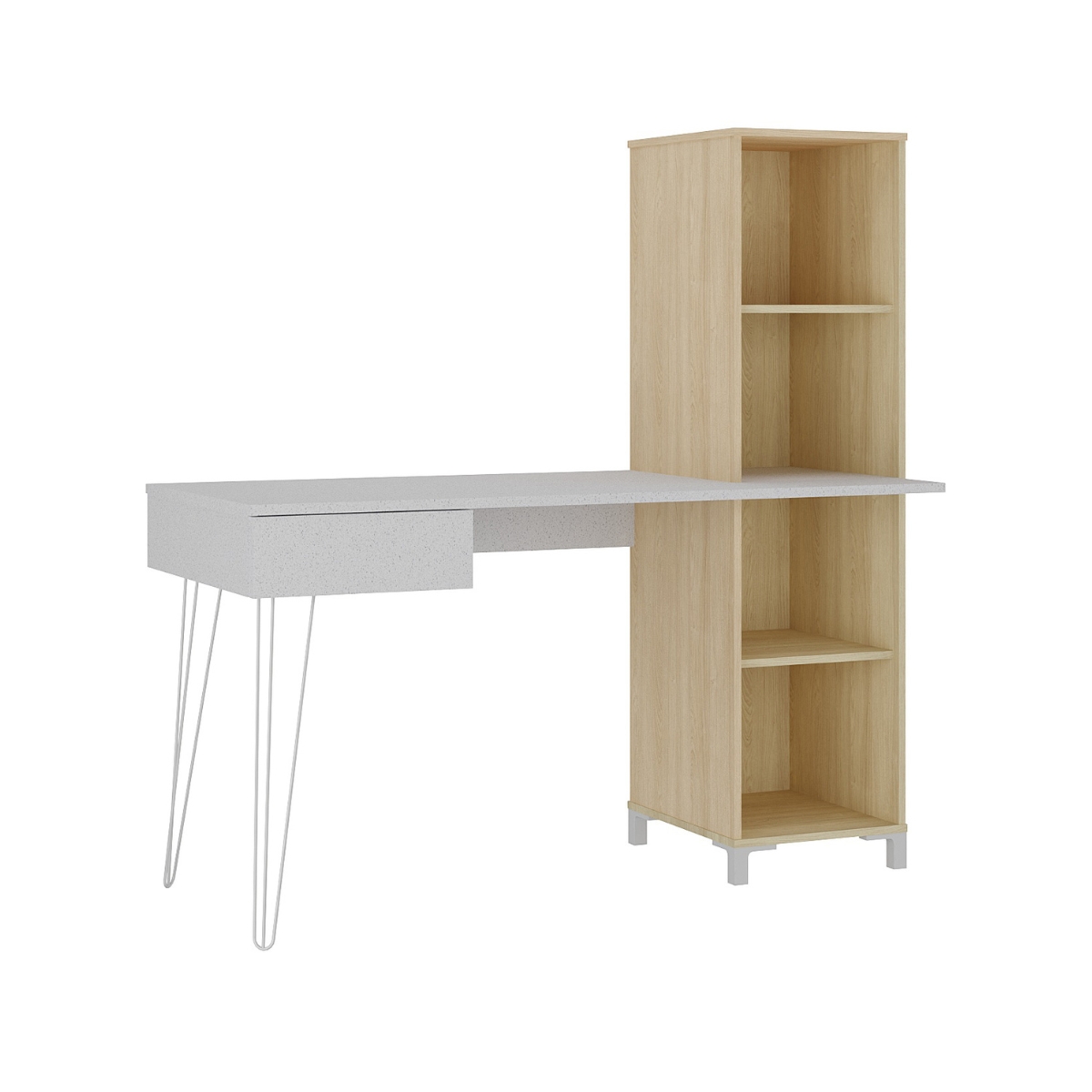 Mesa para Computador com 1 Gaveta Chipre Terrazza Carvalho 