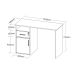 Mesa para Computador com 1 Gaveta Sevilha Carvalho Branco