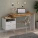 Mesa para Computador com Dupla montagem Bilbao Olmo Branco