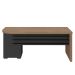 Mesa para Escritório 4 Gavetas com Chave Lado Direito Nogal/Preto
