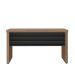 Mesa para Escritório Escrivaninha 135 cm  Nogal/Preto