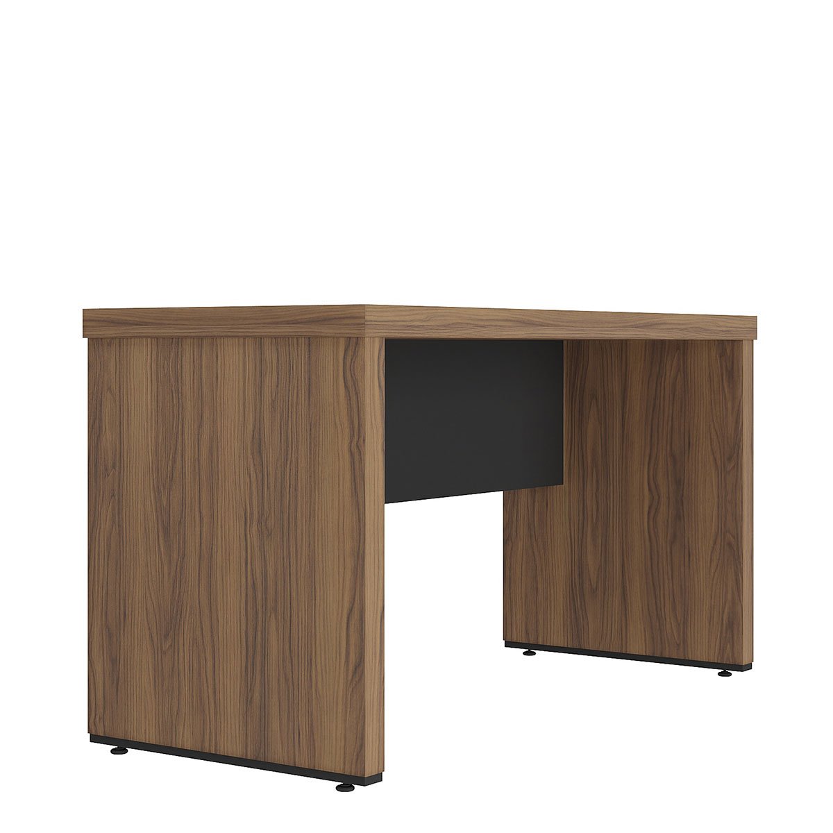 Mesa para Escritório Escrivaninha 135 cm  Nogal/Preto