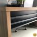 Mesa para Escritório Escrivaninha 135 cm  Nogal/Preto