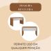 Mesa para Escritório Escrivaninha Tamburato MDP Freijó/Branco