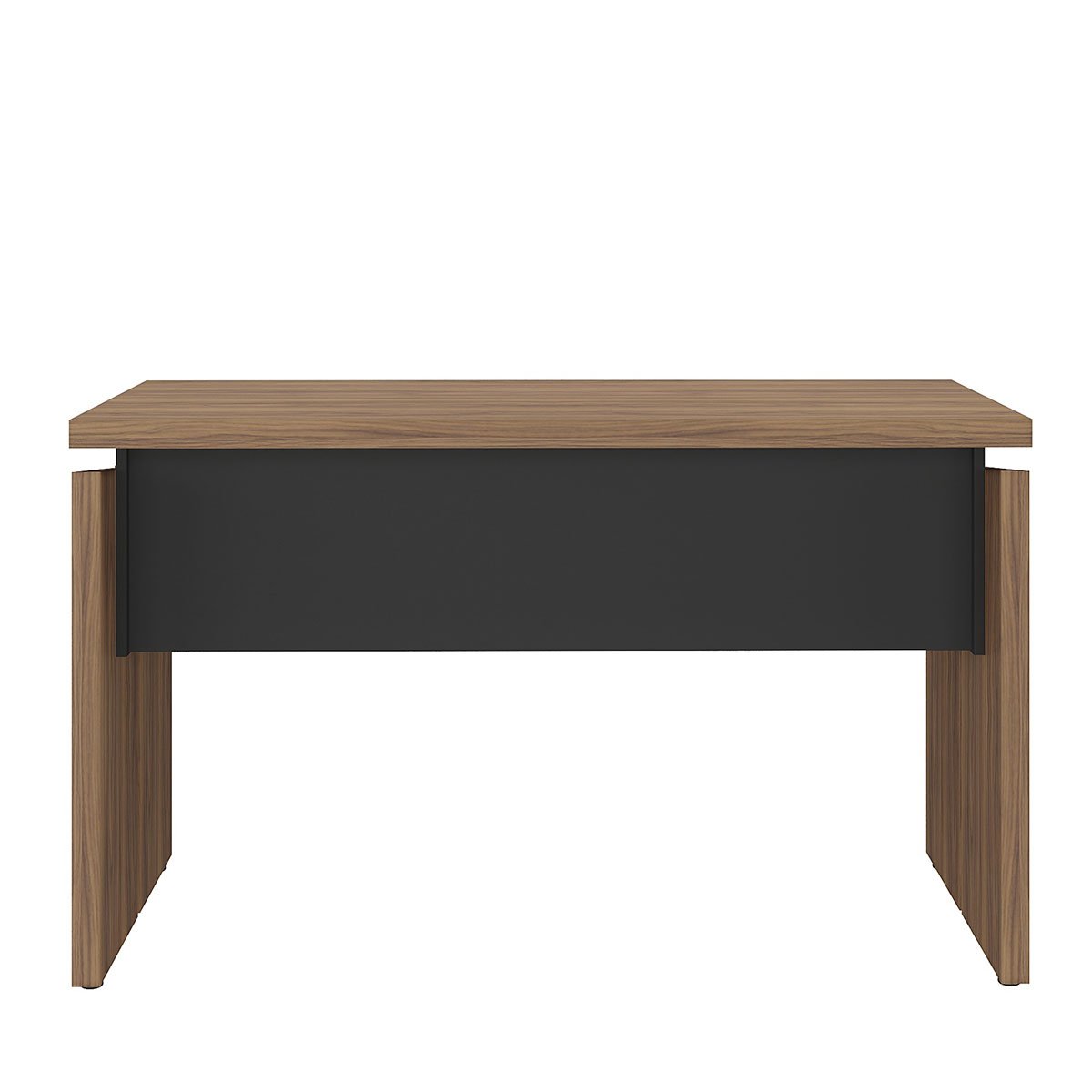 Mesa para Escritório Escrivaninha Tamburato MDP Nogal/Preto