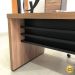 Mesa para Escritório Grande MDP Tampo Tamburato Nogal/Preto