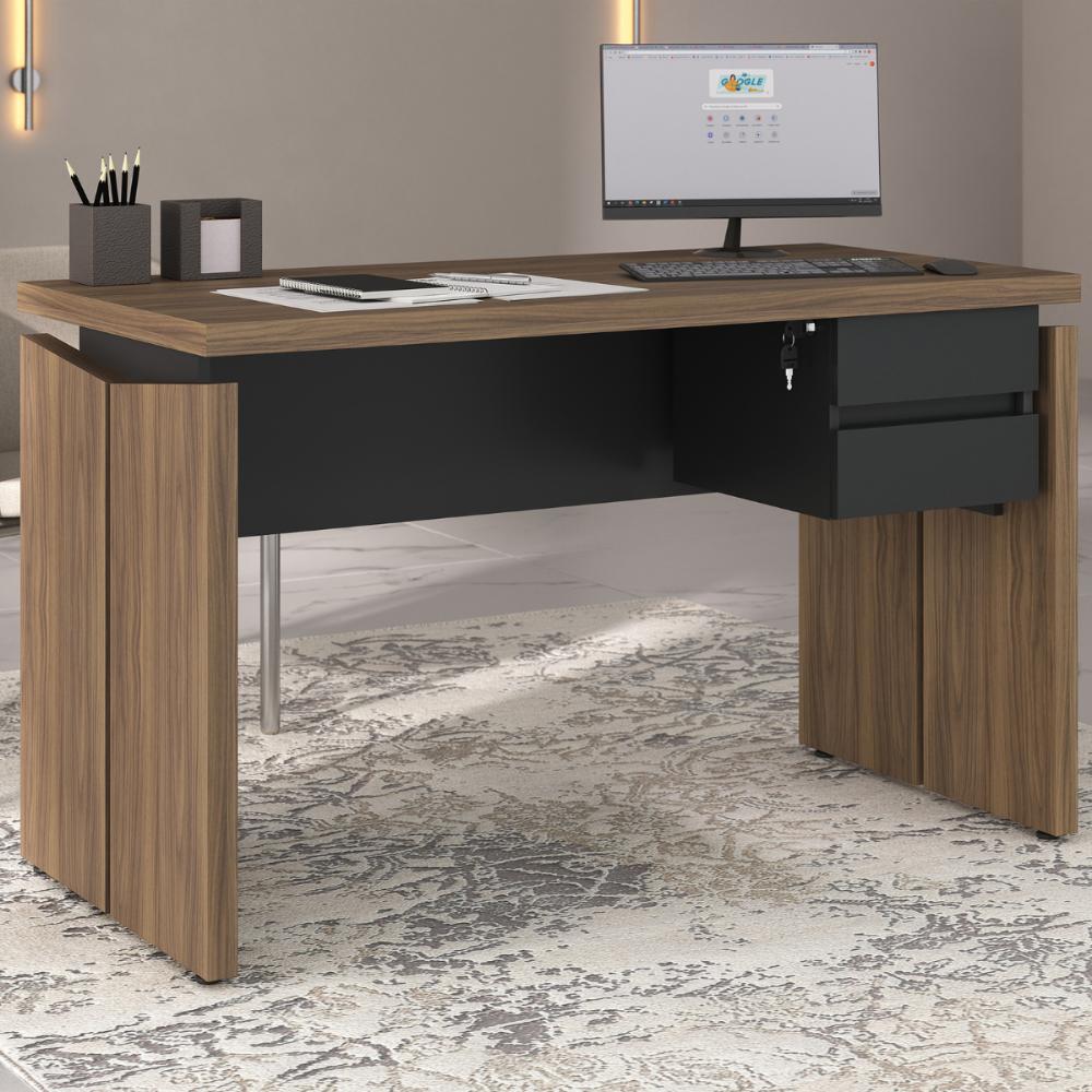 Mesa para Escritório Guiana Nogal Preto