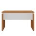 Mesa para Escritório Pequena Tamburato MDP Freijó/Branco