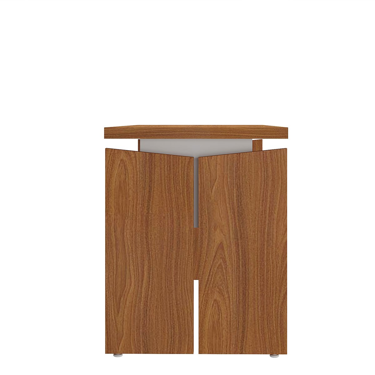 Mesa para Escritório Pequena Tamburato MDP Freijó/Branco