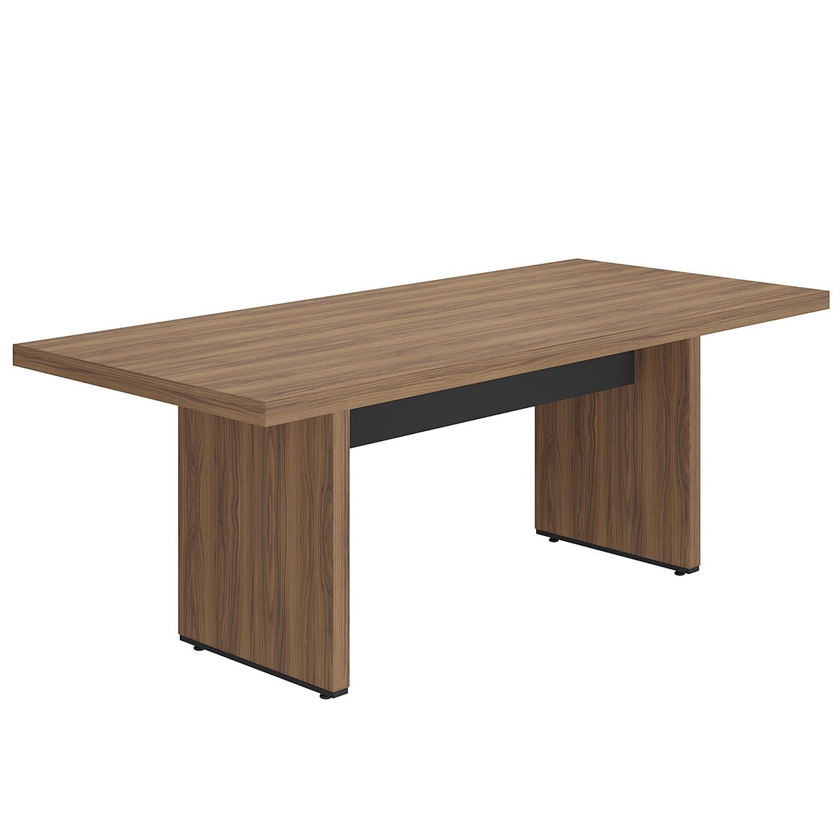 Mesa para Escritório para Reunião Grande  Nogal/Preto