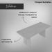 Mesa para Escritório para Reunião Grande  Nogal/Preto
