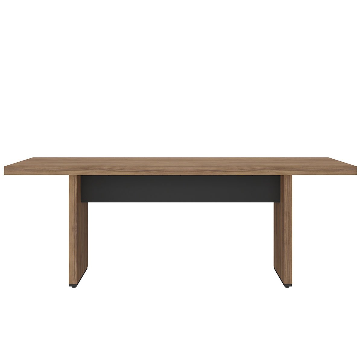 Mesa para Escritório para Reunião Grande  Nogal/Preto