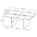 Mesa para Escritório para Reunião com 2 Tomadas Freijó/Branco