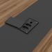 Mesa para Escritório para Reunião com 2 Tomadas Nogal/Preto