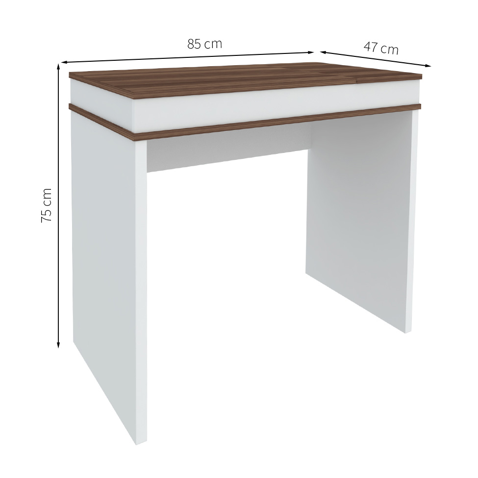 Mesa para Notebook Mind Branca e Ypê