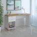 Mesa para Quarto Retrô 2 Gavetas New Jersy Olmo Branco