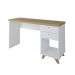 Mesa para Quarto Retrô 2 Gavetas New Jersy Olmo Branco