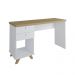 Mesa para Quarto Retrô 2 Gavetas New Jersy Olmo Branco