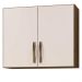 Armário Aéreo Delta 2 Portas Arte Móveis Cor Ipê/Off White 