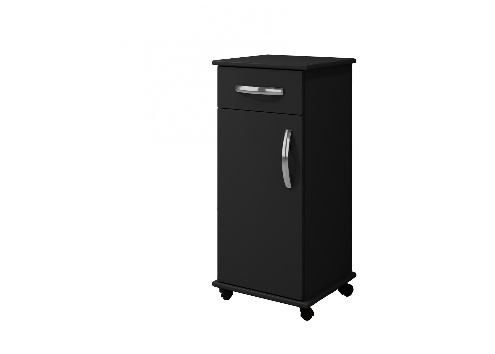 Balcão Para Cozinha Palmas 1 Porta Com 1 Gaveta Arte Móveis Preto