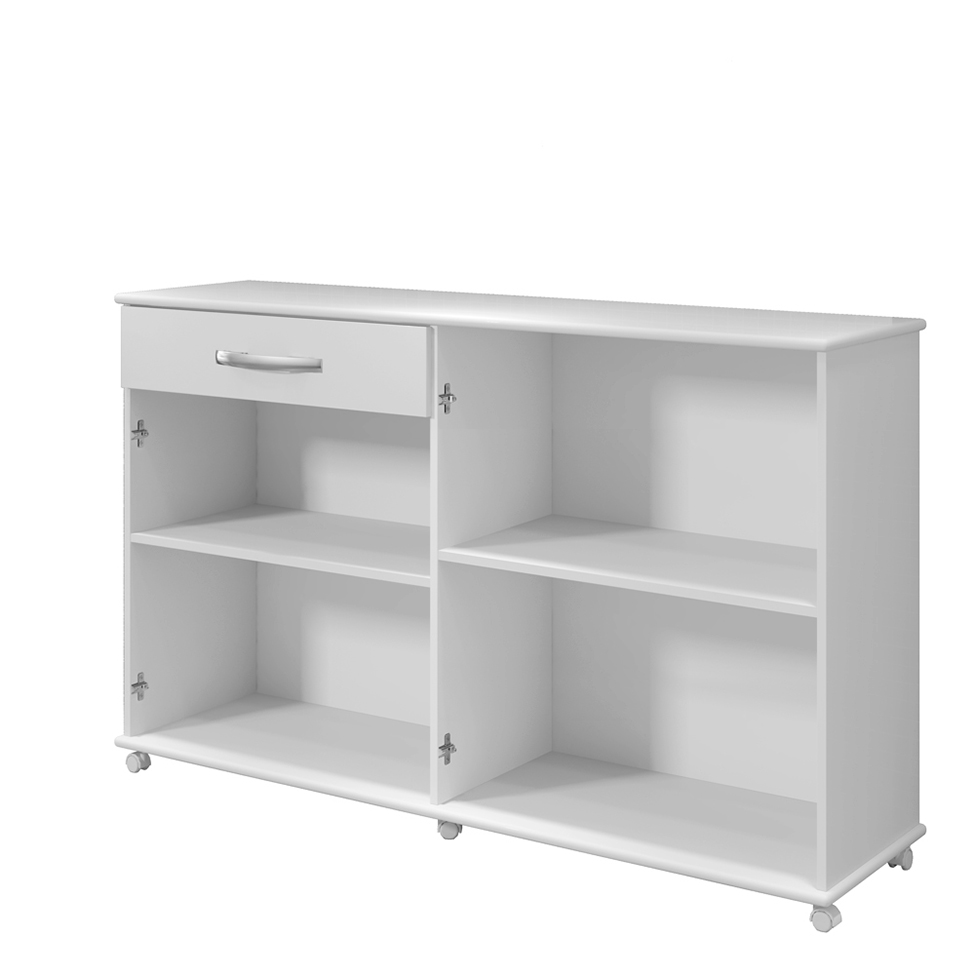 Balcão de Cozinha Campinas 4 Portas 1 Gaveta Branco