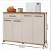Balcão de Cozinha Campinas 4 Portas 1 Gaveta Cinamomo Off White