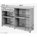 Balcão de Cozinha Campinas 4 Portas 1 Gaveta Cinamomo Off White