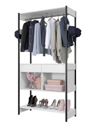 Closet Barcelona Arte Moveis Branco