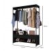 Closet Madrid 2 Nichos Arte Moveis Preto