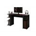 Escrivaninha Gamer com Nichos Arte Moveis Preto