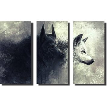 Quadro Decorativo Animal Lobos Alcateia 3 Peças Para Sala é boa?