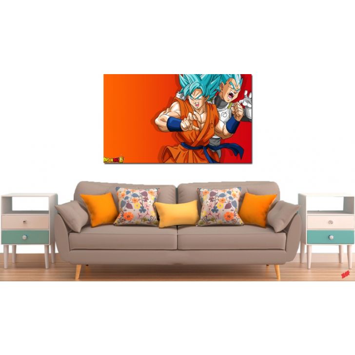 Quadro Decorativo Dragon Ball Z Goku Super Sayajin 1 peça m15