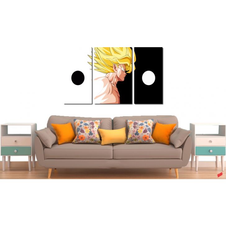 Quadro decorativo Goku Saiyajin 3 Dragon Ball