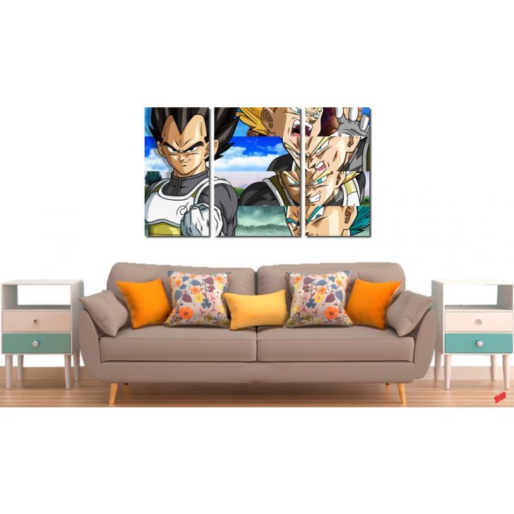 Quadro decorativo Poster Super Sayajins Dragon Ball Anime para sala quarto  no Shoptime