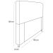 Cabeceira King Estofada Cama Box Lady 195 cm Strass  Suede Marrom