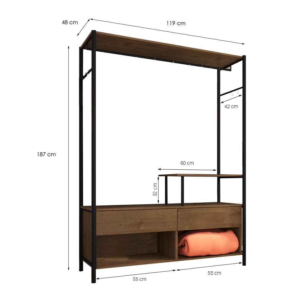 [OUTLET] Guarda-Roupa Closet Modulado Barcelona Demolição